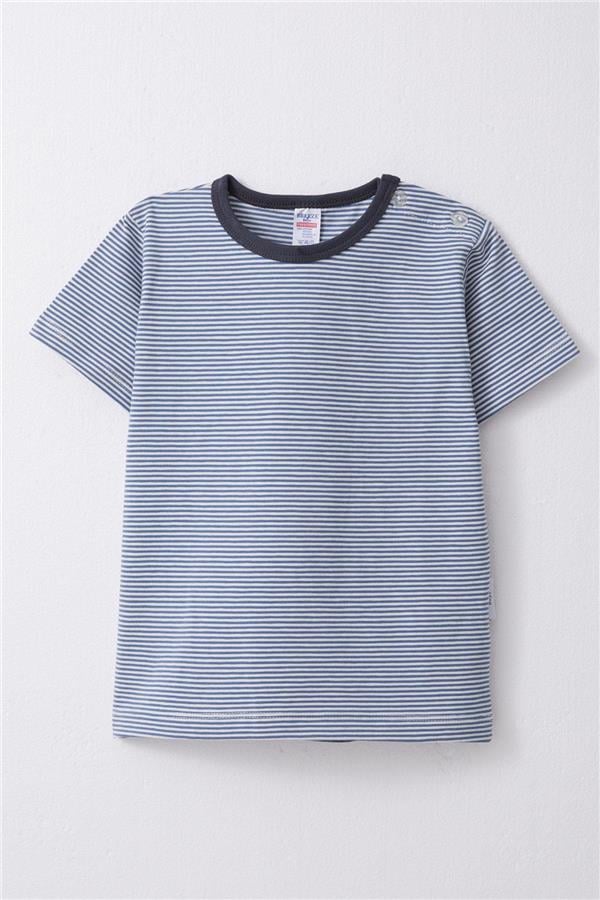 Baby Boy T-Shirt, Striped Pattern, Mixed Colors (1-1.5 Years)