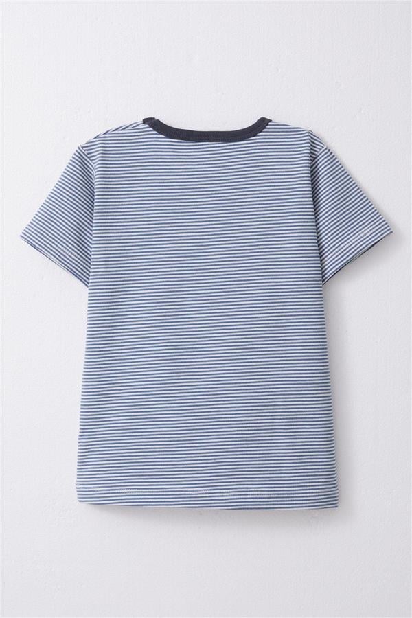 Baby Boy T-Shirt, Striped Pattern, Mixed Colors (1-1.5 Years)