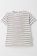 Baby Boy T-Shirt, Striped, Off-White (1-1.5 Years)