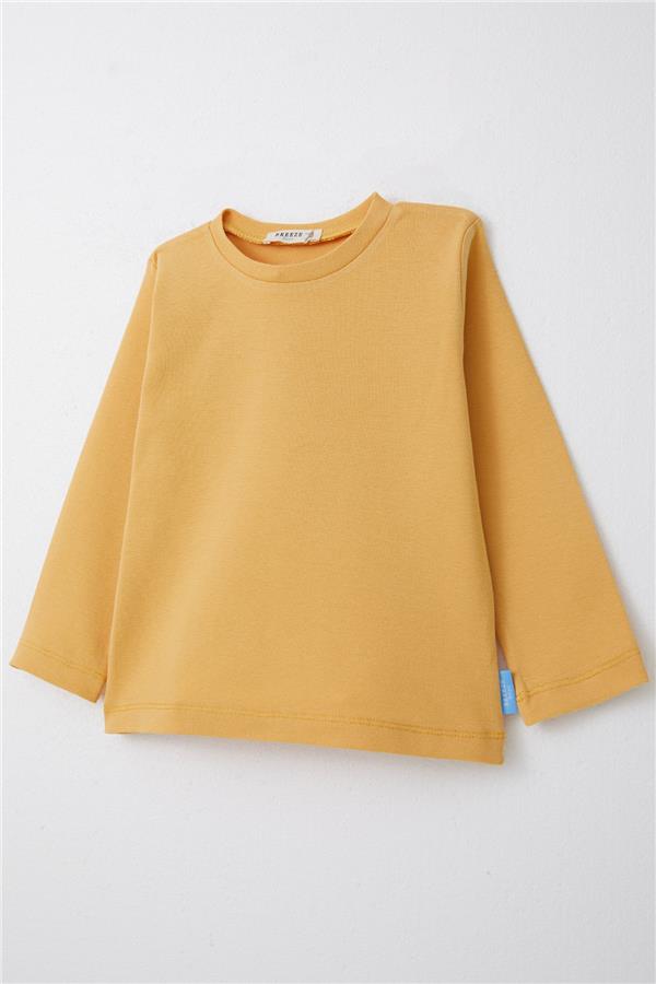 Baby Boy Long-Sleeve T-Shirt Basic Mustard Yellow (1-1.5 Years)