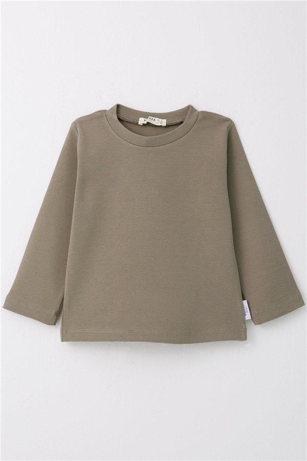 Baby Boy Long-Sleeve T-Shirt Basic Khaki Green (1-1.5 Years)