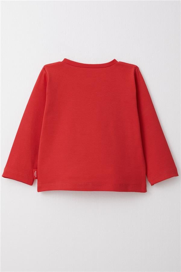 Baby Boy Long-Sleeve T-Shirt Basic Red (1-1.5 Years)