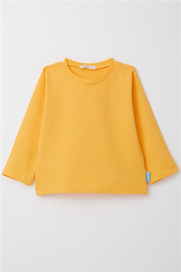 Baby Boy Long-Sleeve T-Shirt Basic Yellow (1-2 Years)
