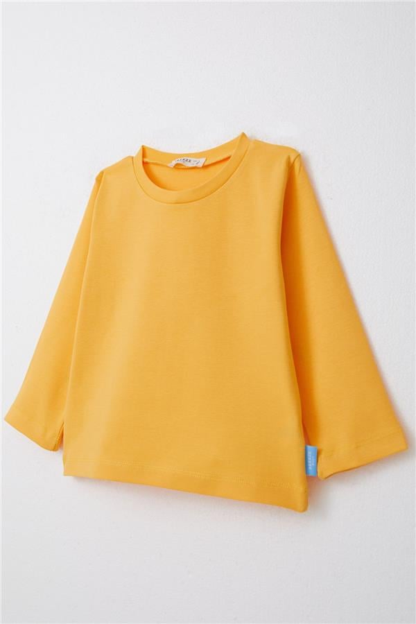 Baby Boy Long-Sleeve T-Shirt Basic Yellow (1-2 Years)