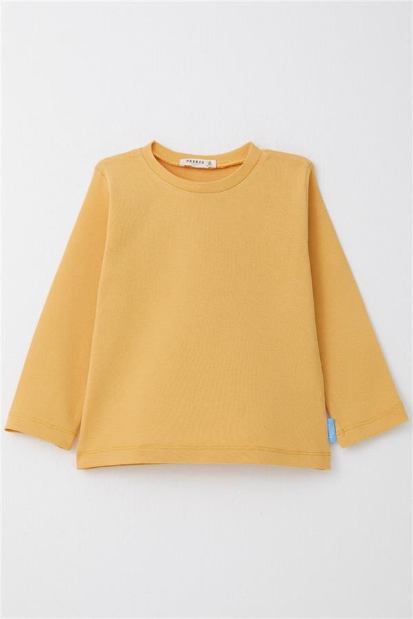 Baby Boy Long-Sleeve T-Shirt Basic Mustard Yellow (1-1.5 Years)
