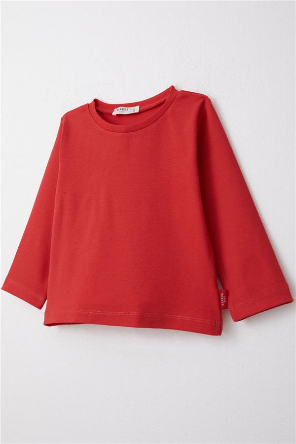 Baby Boy Long-Sleeve T-Shirt Basic Red (1-1.5 Years)