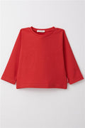 Baby Boy Long-Sleeve T-Shirt Basic Red (1-1.5 Years)