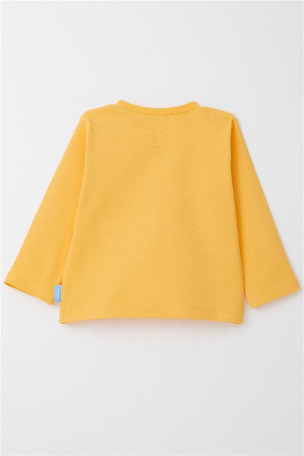 Baby Boy Long-Sleeve T-Shirt Basic Yellow (1-2 Years)