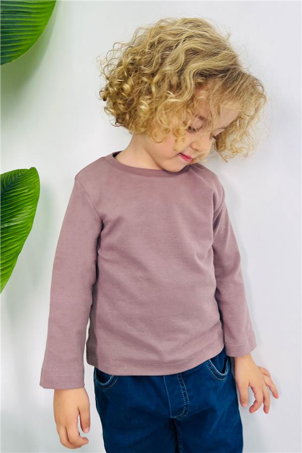 Baby Boy Long-Sleeve T-Shirt Basic Mink (1-1.5 Years)