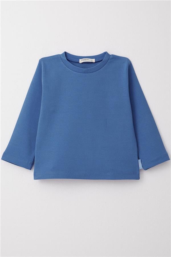 Baby Boy Long-Sleeve T-Shirt Basic Blue (1-2 Years)
