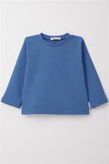 Baby Boy Long-Sleeve T-Shirt Basic Blue (1-2 Years)