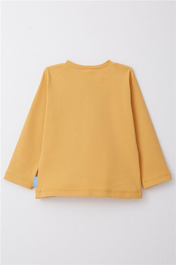 Baby Boy Long-Sleeve T-Shirt Basic Mustard Yellow (1-1.5 Years)