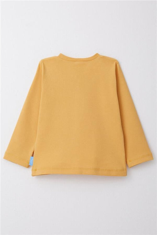 Baby Boy Long-Sleeve T-Shirt Basic Mustard Yellow (1-1.5 Years)