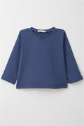 Baby Boy Long-Sleeve T-Shirt Basic Indigo (1-1.5 Years)