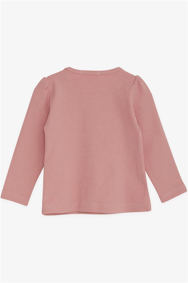 Baby Girl Blouse with Lace and Bow, Rose Pink (6 Months-2 Years)
