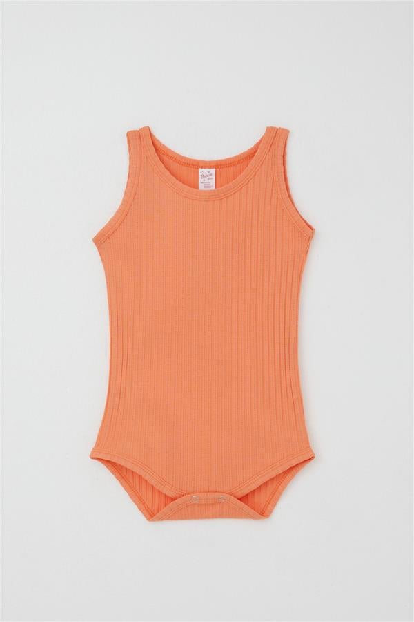 Baby Girl Snap-Button Bodysuit Jacquard Salmon (9 Months-3 Years)