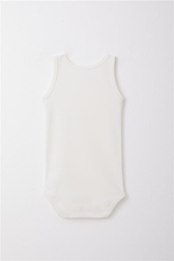 Baby Girl Snap-Button Bodysuit, Ecru (9 Months-3 Years)