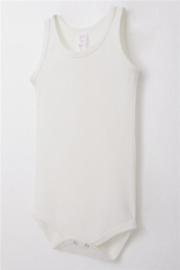 Baby Girl Snap-Button Bodysuit, Ecru (9 Months-3 Years)