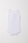 Baby Girl Snap-Button Bodysuit with Jacquard Heart Pattern, White (9 Months-3 Years)