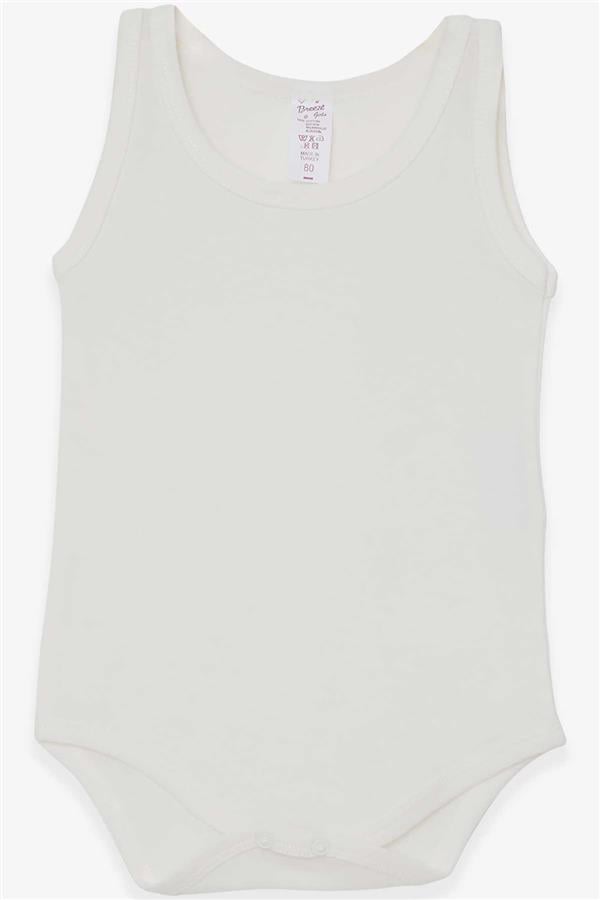 Baby Girl Snap-Button Bodysuit, Ecru (1-2 Years)