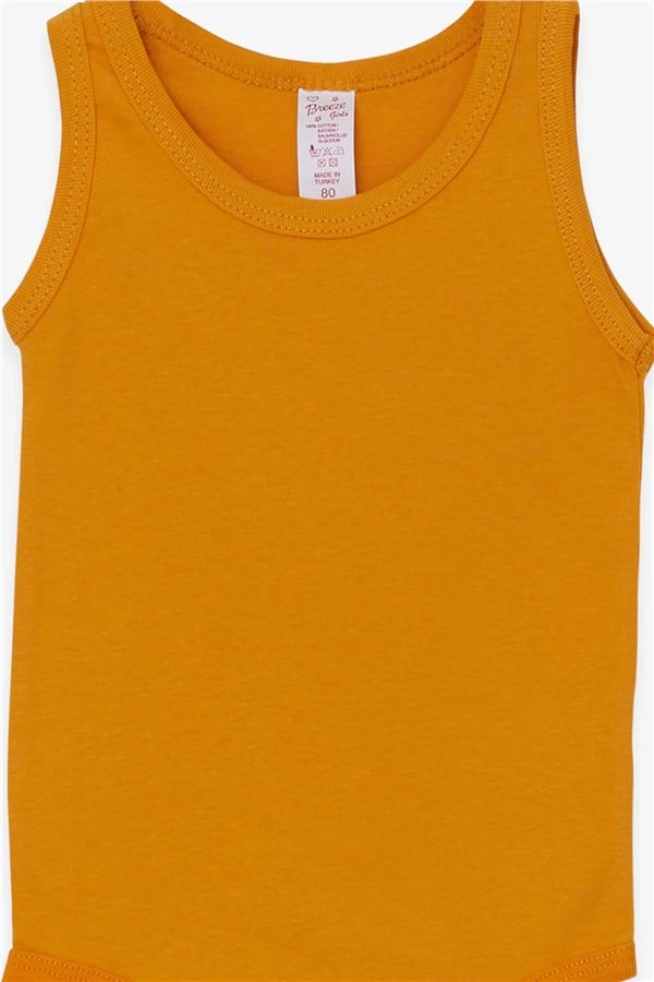 Baby Girl Snap-Button Bodysuit Mustard Yellow (9 Months-1.5 Years)