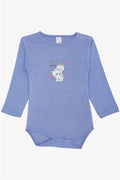 Baby Girl Snap-Button Bodysuit with Friendship Theme and Princess Kitten Print, Lilac (9 Months-3 Years)