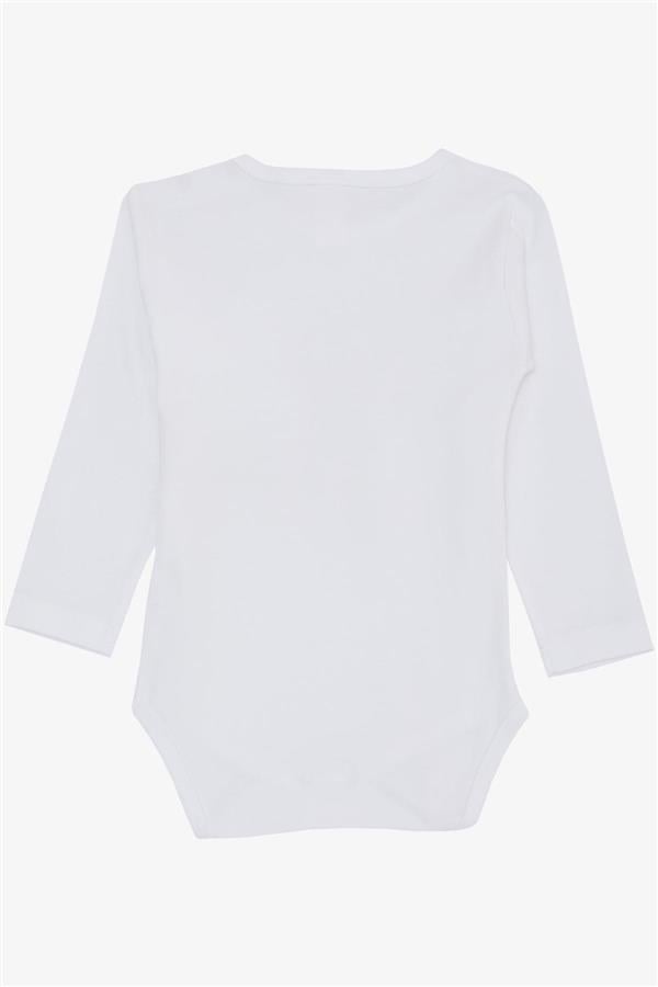 Baby Girl Snap-Button Bodysuit with Love Theme and Kitten Print, White (9 Months-3 Years)