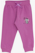 Baby Girl Sweatpants with Elephant Print, Purple (6 Months-1.5 Years)