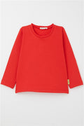Baby Girl Long-Sleeve T-Shirt Basic Pomegranate (9 Months-1.5 Years)