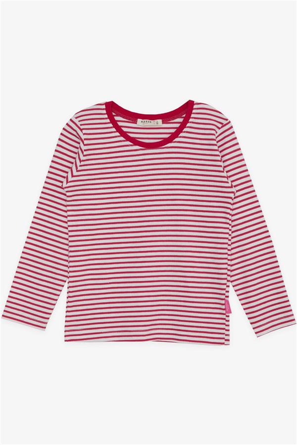 Baby Girl Long-Sleeve T-Shirt Striped Fuchsia (9 Months-1 Years)