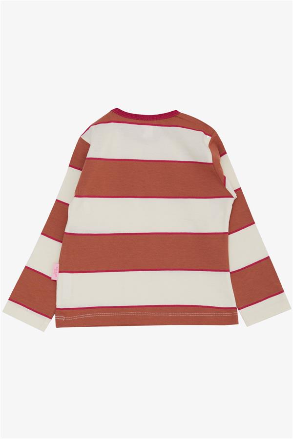 Baby Girl Long-Sleeve T-Shirt, Striped Pattern, Mixed Colors (9 Months-1.5 Years)