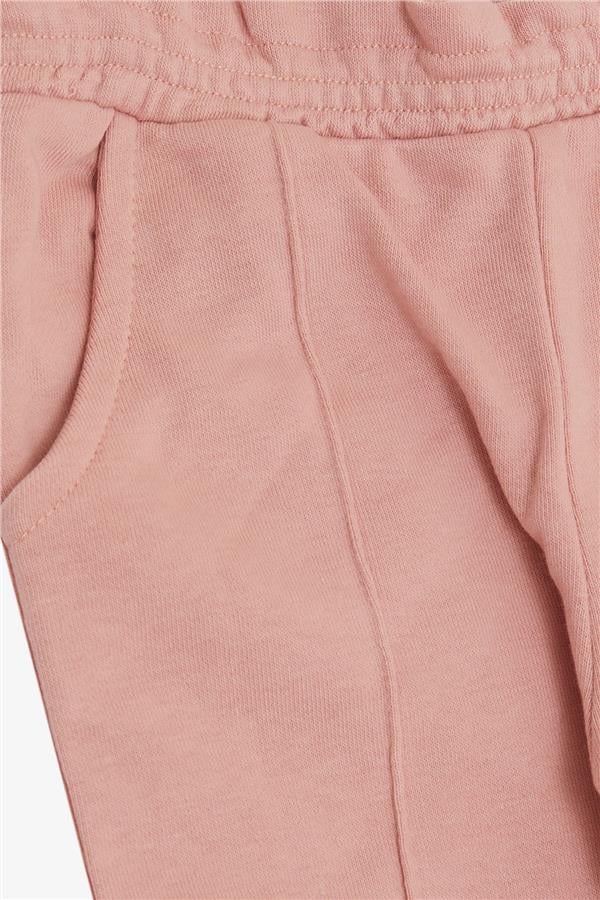 Baby Girl Bottoms with Elastic Waistband and Pockets, Rose Pink (1-2 Years)