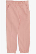 Baby Girl Bottoms with Elastic Waistband and Pockets, Rose Pink (1-2 Years)
