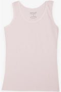 Girls' Tank Top, Wide Straps, Ribbed, Pink (Ages 3-11)