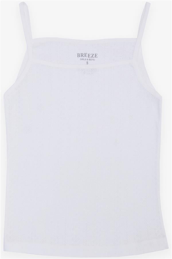 Girls' Athletic & Brief Set, Jacquard, White (Ages 3-11)