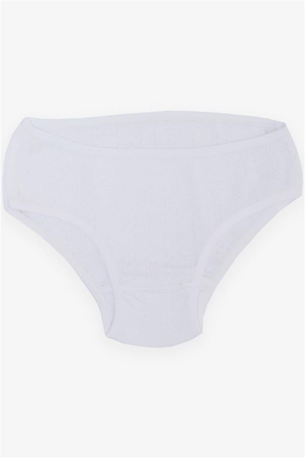 Girls' Athletic & Brief Set, Jacquard, White (Ages 3-11)