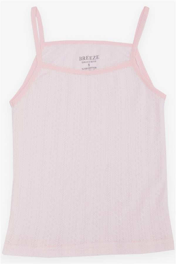 Girls' Athletic Top & Briefs Set, Jacquard Pink (Ages 3-11)