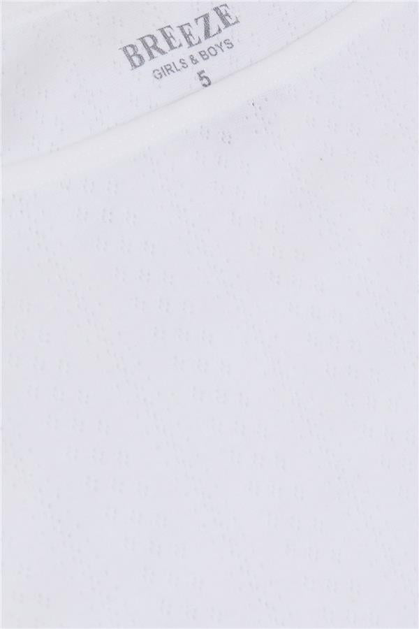 Girls' Athletic & Brief Set, Jacquard, White (Ages 3-11)