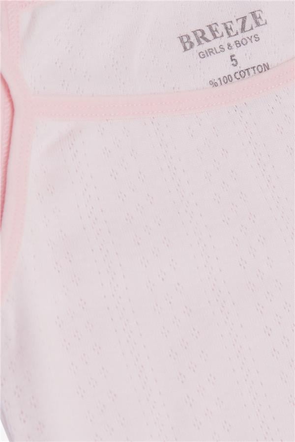 Girls' Athletic Top & Briefs Set, Jacquard Pink (Ages 3-11)