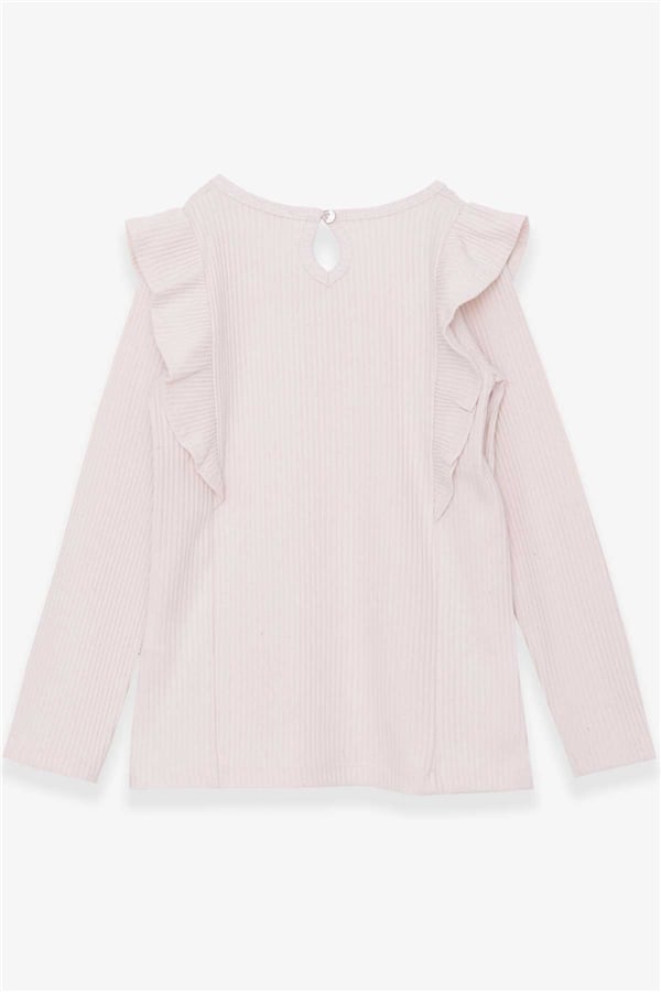 Girl's Blouse with Ruffles, Cream Color (1.5-5 Years)
