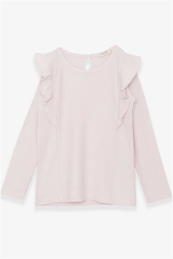 Girl's Blouse with Ruffles, Cream Color (1.5-5 Years)