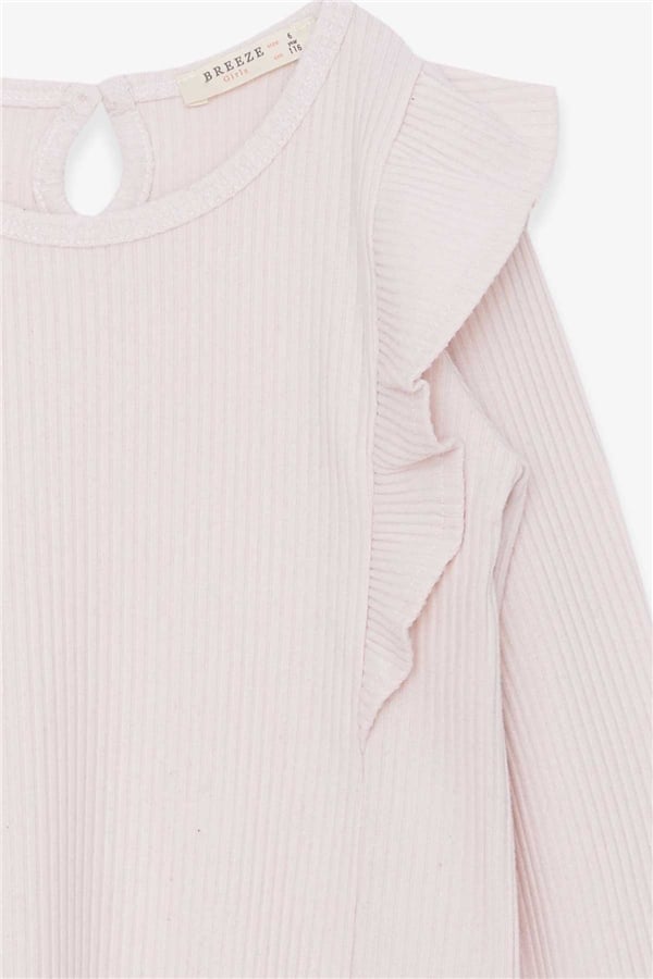 Girl's Blouse with Ruffles, Cream Color (1.5-5 Years)