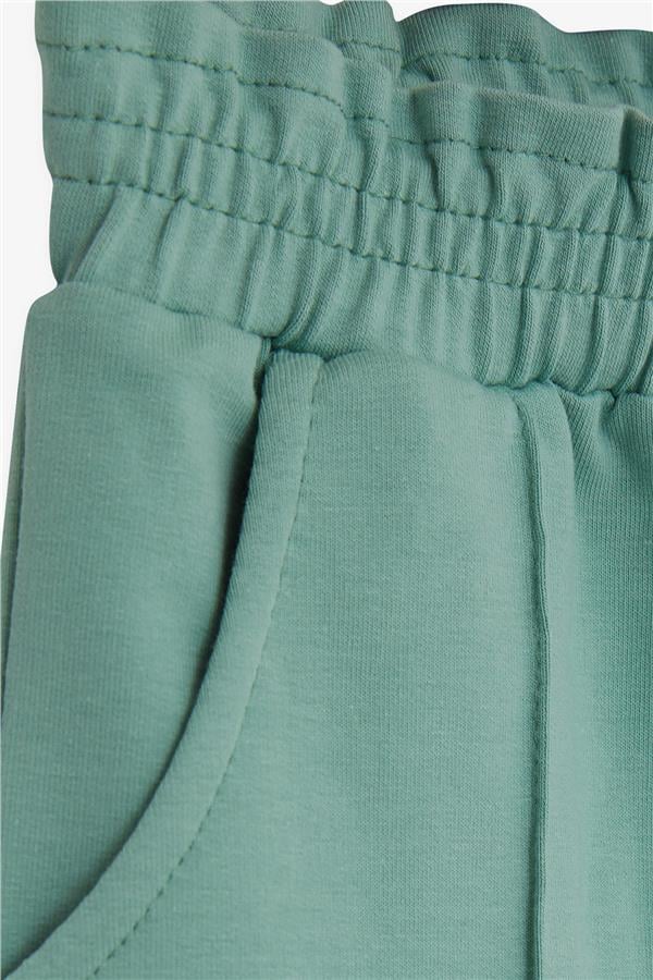 Baby Girl Sweatpants with Elastic Waistband and Pockets, Mint Green (1-1.5 Years)