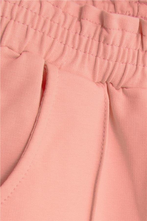 Baby Girl Sweatpants with Elastic Waistband and Pockets, Salmon (1-2 Years)