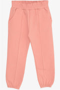 Baby Girl Sweatpants with Elastic Waistband and Pockets, Salmon (1-2 Years)