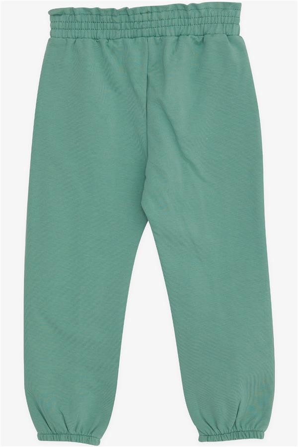 Baby Girl Sweatpants with Elastic Waistband and Pockets, Mint Green (1-1.5 Years)