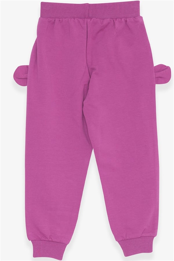 Baby Girl Sweatpants with Bunny Embroidery, Purple (1-1.5 Years)