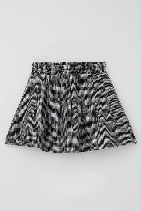 Girls' Skirt Set with Cute Bunny Print, Aqua Green (Ages 3-8)