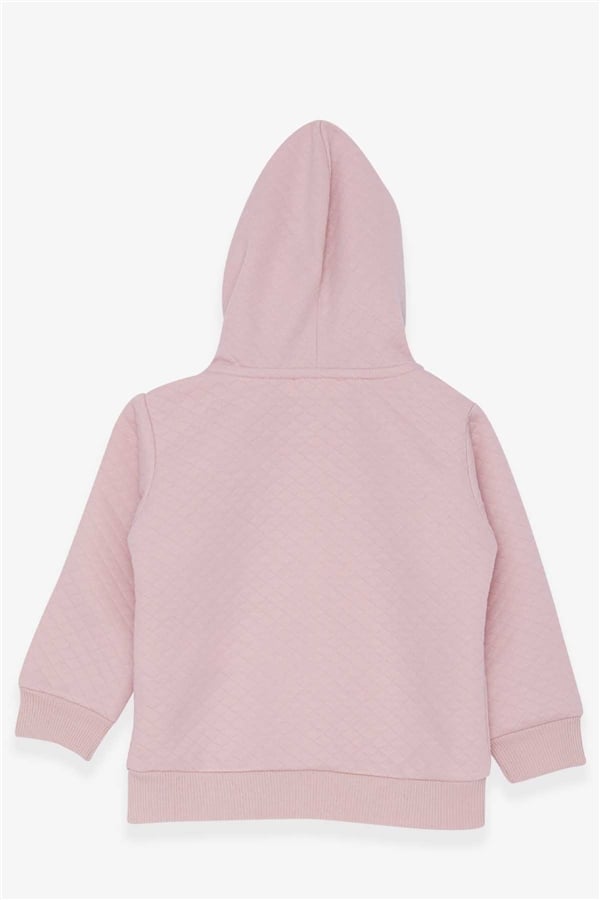 Baby Girl Cardigan Embroidered and Sequined, Powder Pink (1.5 Years)