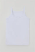 Girls' Thin Strap Tank Top White (Ages 5-13)